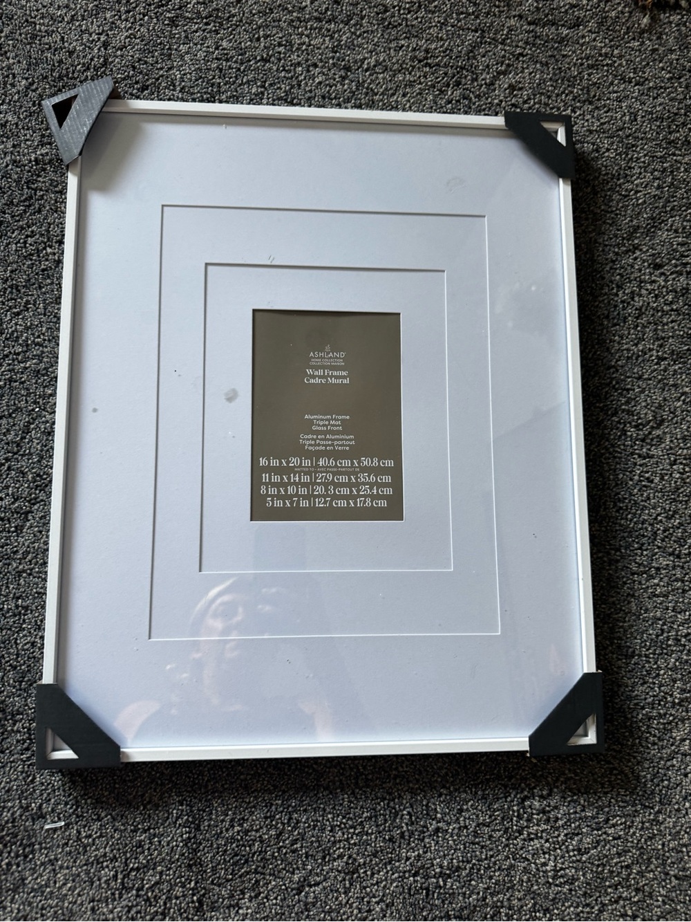 Ashland White Multi-Mat Picture Frame - White
